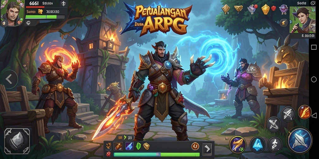 Tampilan gameplay mendebarkan dalam 666I, aksi seru di dunia ARPG.