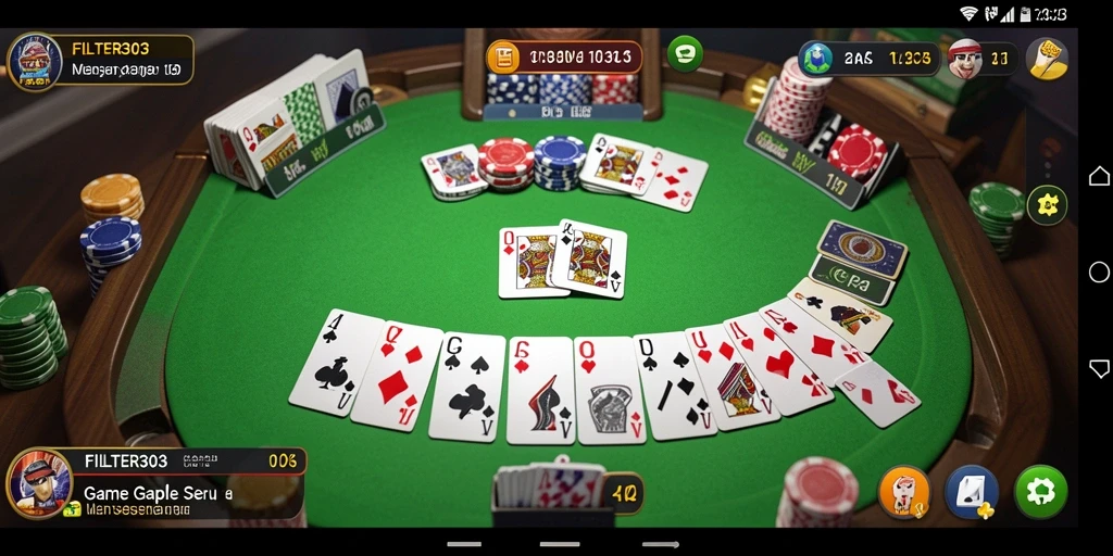 Tampilan gameplay seru di <strong>FILTER303</strong> dengan berbagai pilihan strategi.