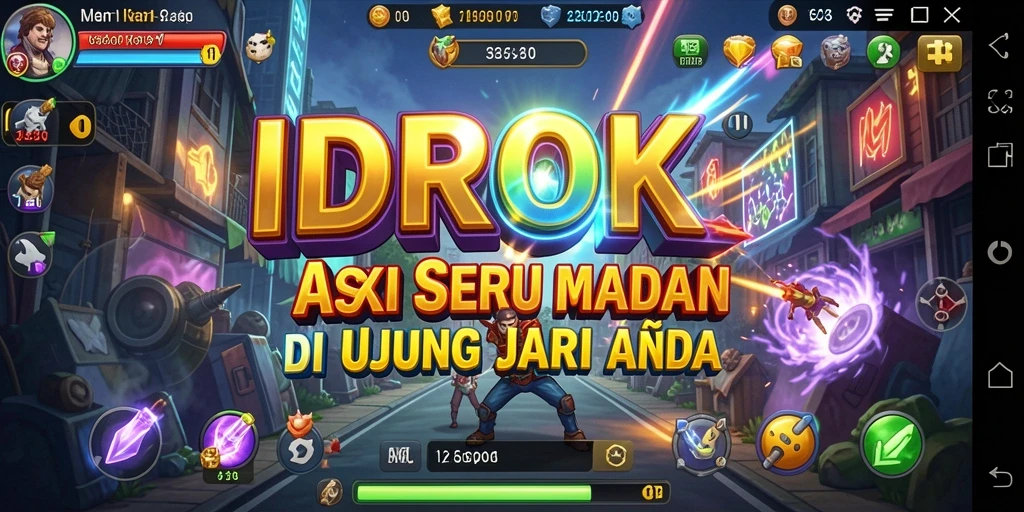 Tampilan gameplay mendebarkan dengan aksi seru di IDROK.