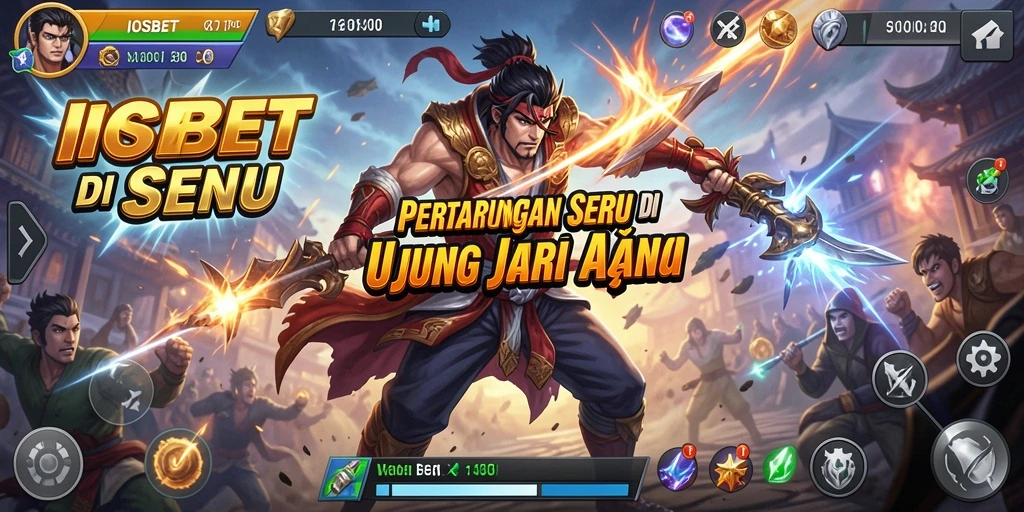 Screenshot utama IOSBET menampilkan aksi pertarungan yang mendebarkan.