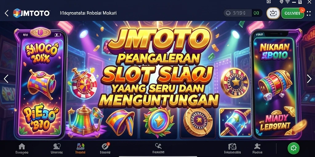 Gameplay seru JMTOTO dengan animasi slot yang menarik.