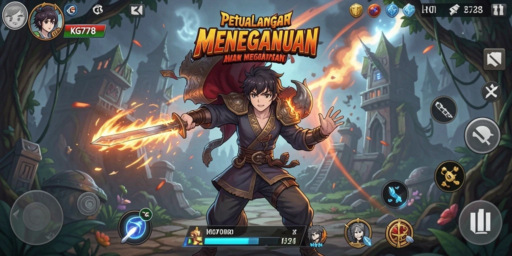 Tampilan gameplay KG778 yang seru dengan karakter Anime unik.
