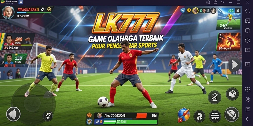 Tampilan seru gameplay LK777 dengan aksi olahraga yang mendebarkan.