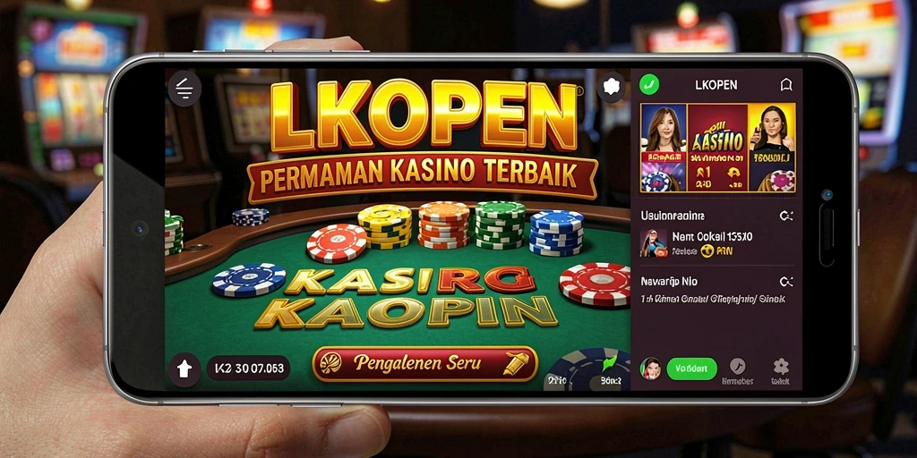 Tampilan menarik dari gameplay kasino LKOPEN yang mendebarkan.