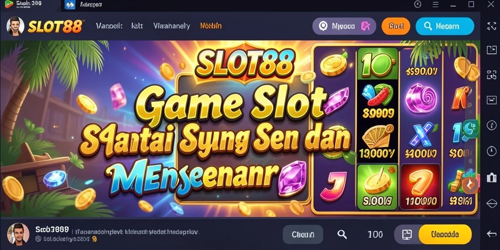 Screenshot menunjukkan gameplay menarik dengan tema slot beragam.