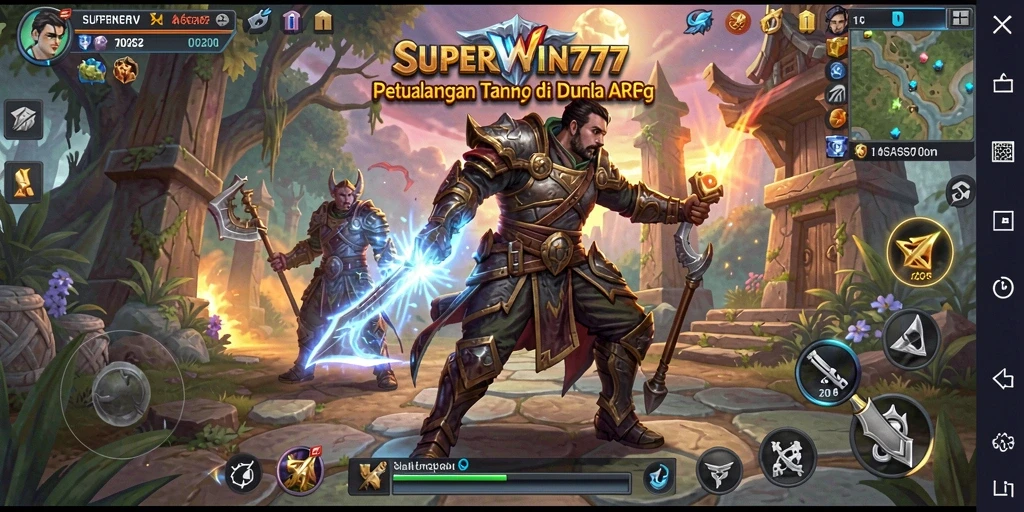 Tangkapan layar dari gameplay SUPERWIN777 menunjukkan petualangan seru di dunia ARPG.