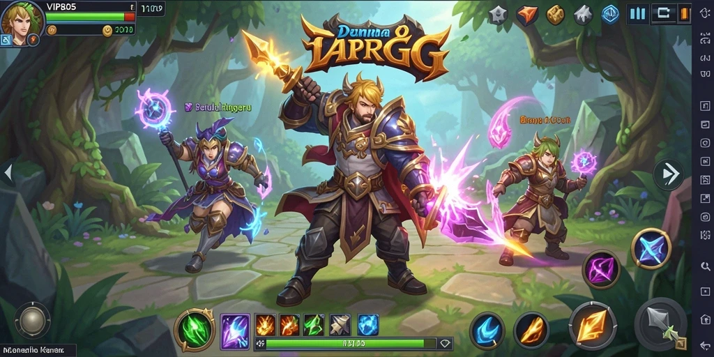 Screenshot gameplay ARPG penuh aksi dan grafik menakjubkan.